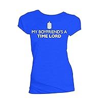 Doctor Who Classic Womens T-Shirt My Boyfriend's A Time Lord