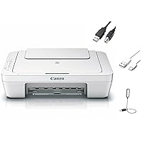 Canon PIXMA MG2522 All-in-One Color Inkjet Personal Printer, 3-in-1 Print, Scanner & Copier, Home Business Office, White + Accessories