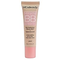 MCoBeauty Miracle BB Cream, Light, Skin-Perfecting Coverage for Effortless Beauty, Vegan, Cruelty Free Cosmetics