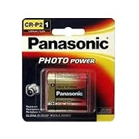 4 x Panasonic CR-P2 (223A) 6 Volt Lithium Batteries (On a Card)