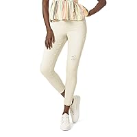 HUE Women's Ripped Denim High Rise Skimmer Legging