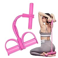 Multifunction Tension Rope, Pedal Ankle Puller, 6-Tube Elastic Yoga Pedal Puller Resistance Band, AB Workout Stuff Sit Up Exercise Equipment, Fitness Equipment for Yoga Stretching Slimming Training