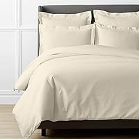 Kotton Culture 1000 Thread Count Oversized King Duvet Cover 120X98 3 Piece 100% Egyptian Cotton Breathable All Season with Zipper & Corner Ties Soft Comforter Cover (Oversized King, Ivory)