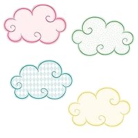 Carson Dellosa 36 Mini Clouds Cutouts, Colorful Cloud Cutouts for Classroom, Mini Cloud Shaped Cutouts for Bulletin Board, Cork Board, White Board, Nursery, Baby Shower, Party, and Classroom Décor