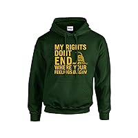Trenz Shirt Company Rights Don't End Where Feelings Begin 2Nd Amendment Hoody