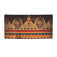 Native American Printed Banners Personalized Party Banner Photo Text Background Banner Wall Banner for Halloween Party Home Decorations or Backdrops