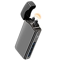 Big Arc Lighter Magical “Flame” USB Rechargeable Plasma Electric Cool Lighter (Black)
