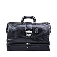 Maxwell Scott - Luxury Italian Leather Large Doctor Medical Bag Briefcase with Zipped Compartment and Key Lock- The DonniniL