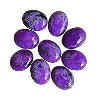 10x12mm Oval Shape, Natural Dark Purple Sugilite Cabochon, Jewellery Making Gemstone, Sugilite Generate Positive Energy to Protect Against Negative Emotions and Situations