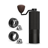 MAVO Wizard Manual Coffee Grinder Set, Burr Coffee Grinder - Capacity 20g with 2 CNC Burr, Pentagon and Hexagonal - Perfect for French Press, Pour Over, Espresso, Moka Pot - Home, Campe and Gift
