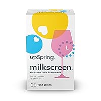 Upspring Milkscreen Test Strips to Detect Alcohol in Breast Milk - at-Home Test for Breastfeeding Moms, Simple Breast Milk Alcohol Dip Test with Accurate Results in 2 Minutes, 30 Test Strips…