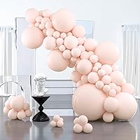 PartyWoo Pale Pink Balloons, 127 pcs Pink Balloons Different Sizes Pack of 36 Inch 18 Inch 12 Inch 10 Inch 5 Inch Pink Balloons for Balloon Garland or Balloon Arch as Party Decorations, Pink-Q01