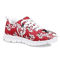 Kids Sneakers Boys Girls Running Tennis Walking Shoes White Sole Lightweight Breathable Sport Athletic