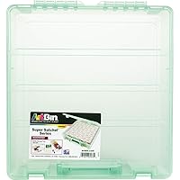 ArtBin 6955RJ Super Satchel 1-Compartment Box, Art & Craft Organizer, 1-Pack, Translucent Mint