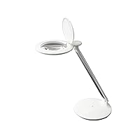 Daylight Company Halo Table Magnifying Lamp, Silver