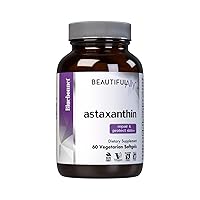 Nutrition Beautiful Ally Astaxanthin 4mg - For Skin Health, Skin Hydration, and Immune Health - High Absorption - Soy Free, Gluten Free, Non-GMO, Dairy Free, Vegan, 60 Vegetarian Softgels