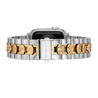 Michael Kors Interchangeable Watch Band Compatible with Your 38mm/40mm/41mm Apple Watch- Stainless Steel Bracelet Bands for Apple Watch Series 8/7/6/5/4/3/2/1/SE