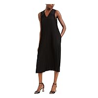 Alfani Womens Pleated Midi Dress