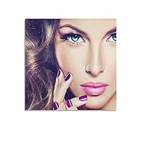 Posters Fashion Nail Care Poster Beauty Spa Decoration Poster Beauty Salon Poster Nail Salon (11) Canvas Painting Posters And Prints Wall Art Pictures for Living Room Bedroom Decor 20x20inch(50x50cm)