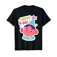 David Personalised Funny Happy Birthday Gift Idea T-Shirt