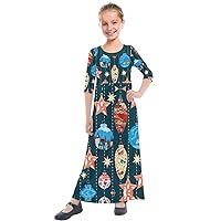 PattyCandy Big/Little Girls Party Holiday Toddler Xmas Dress Nature Farm Animals Theme Outfit 2-13 Yrs Old
