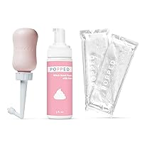 Peri Bottle, Witch Hazel Healing Foam, and Hot and Cold Packs (2 Count) Postpartum Bundle