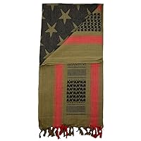 Stars And Stripes Military Shemagh Tactical 100% Cotton Scarf Head Wrap