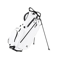Lightweight Golf Stand Bag with 7 Way Full-Length Dividers, 5 Zippered Pockets, Automatically Adjustable Dual Straps，Elegant Design