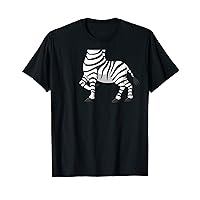 Lazy Halloween Costume Zebra Funny T-Shirt