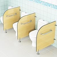 Urinal Partition, Privacy Partition with Armrests, Floor-Standing Toilet Partition, Suitable for Schools/Shopping Malls/Public Places/kindergartens/Offices (Size : 2Pcs)