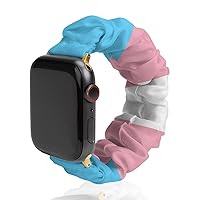 Transgender LGBT Flag Watch Band Compitable with Apple Watch Elastic Strap Sport Wristbands for Women Men