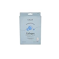 Cala Collagen essence facial mask sheets 5 count, 5 Count
