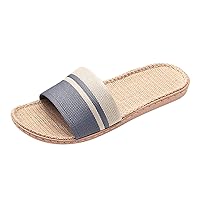 Womens Designer Slippers Sandals 2022 Slippers For Womens Men Linen Shoes Women Summer Household Beach