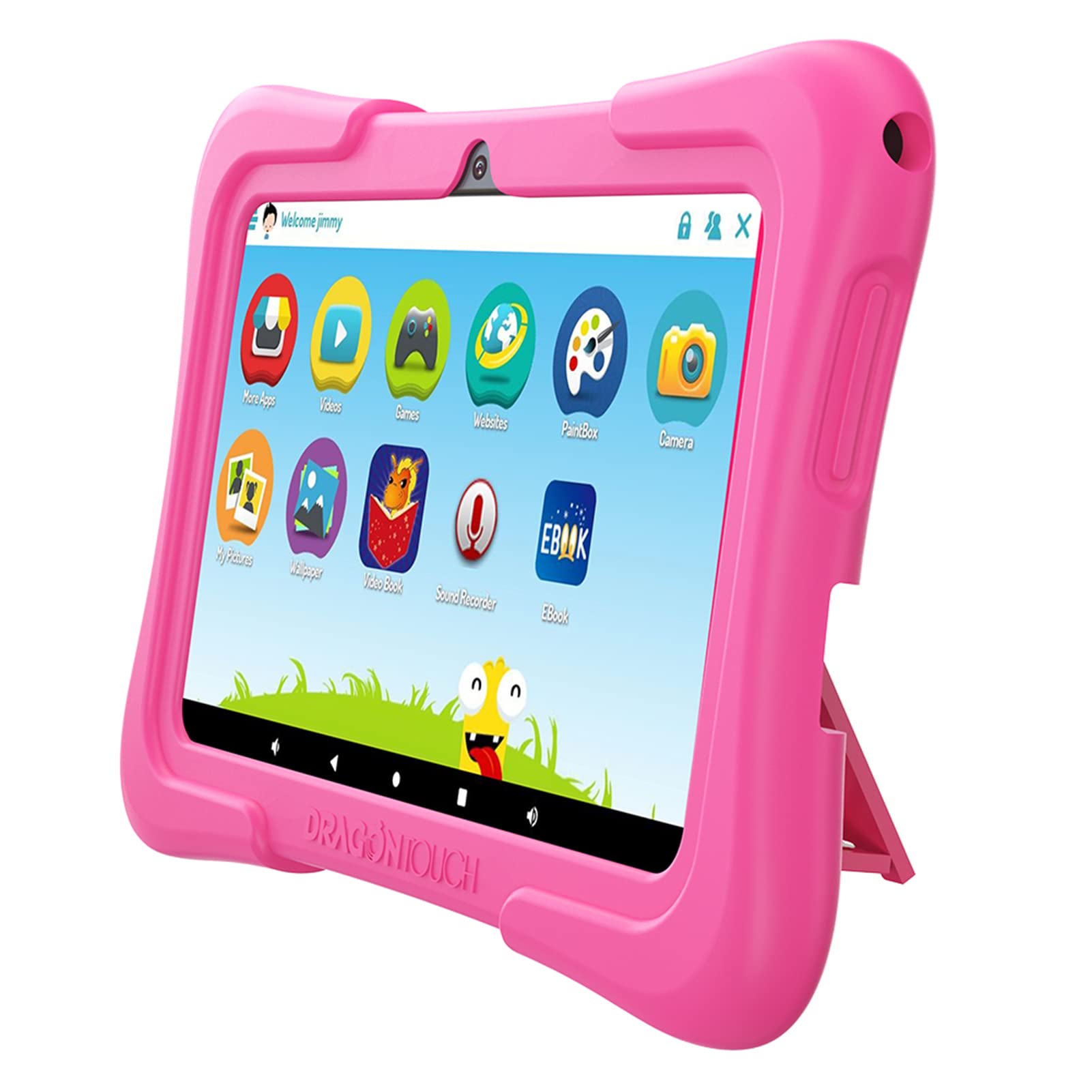 Dragon Touch Y88X Pro 7 inch Kids Tablets, 2GB RAM 16GB ROM, Android 9.0 pie Tablet, Kidoz Pre-Installed with Kid-Proof Case (Pink)