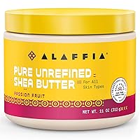Pure Unrefined Shea Butter with Passion Fruit, Pure Shea Butter Lotion, Moisture for Skin and Hair, Shea Body Butter Moisturizer, Face Moisturizer for Dry Skin, All Skin Types, 11 Oz