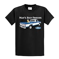 Ford Truck Man's Best Friend Dog Lab Men's Pickup Classic Retro Retriever F150 Garage Mechanic