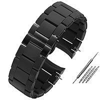 Silicone Rubber Watchband For AR5890 AR5889 AR5858 AR5920 AR5868 AR8023 Man 23mm Woman 20mm Steel In Rubber Watch Band Bracelet
