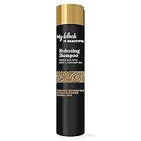 My Black is Beautiful Hydrating Shampoo, Sulfate Free, for Curly and Coily Hair with Coconut Oil, Honey and Turmeric, 9.6 Fl Oz