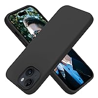 OTOFLY Compatible with iPhone 15 Plus Case, Silicone Shockproof Slim Thin Phone Case for iPhone 15 Plus (6.7 inch), (Black)