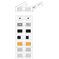Simulator Glasses Kit made of Heavy Paperboard, 7 Glasses for Common Vision Problems: Central Loss, CMV Retinitis, Peripheral Loss, Hemianopia, Color, Overall Blur, Diabetic Retinopathy