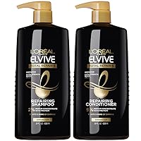 L'Oreal Paris Elvive Total Repair 5 Repairing Shampoo and Conditioner for Damaged Hair, 28 Ounce (Set of 2)