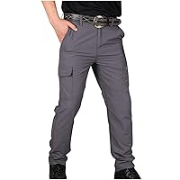 Men's Tactical Pants, Water Resistant Cargo Pants, Lightweight Work Hiking Pants, Outdoor Athletic Military Army Pants