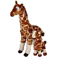 Rhode Island Novelty Birth of Life Giraffe with Baby Plush Toy 14.5