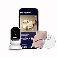 Owlet® Dream Duo Smart Baby Monitor: FDA-Cleared Dream Sock® plus Owlet Cam - Tracks & Notifies for Pulse Rate & Oxygen while viewing Baby in 1080p HD WiFi Video - Dusty Rose