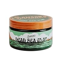 Dead Sea Hair Clay, Nourishing and Revitalizing Hair, With Black Hawaiian Sea Salt, High Hold, Ultra-Matte Finish, 4 oz.