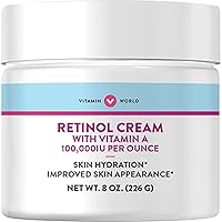 Retinol Cream 100,000 IU 8 oz., Vitamin A, Face Cream