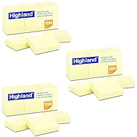 6539YW Self-Stick Notes, 1 1/2 x 2, Yellow, 100-Sheet (Pack of 36)