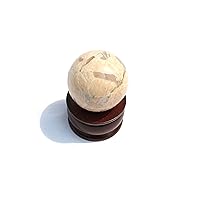 Jet International Jet Gemstone Moonstone Gemstone Ball Approx 40-50mm Ball Magic Fortune Teller Himalayan Rock Crystal Stone Massage Ball Free Crystal Therapy Booklet (Moonstone)