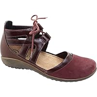 NAOT New Women's Kata Lace Up Violet/Bordeaux/Toffee Leather 37