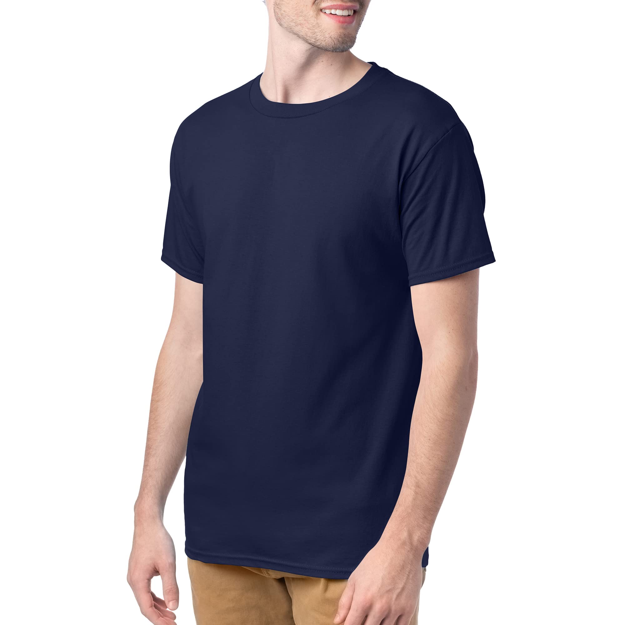 Hanes Men's T-Shirt Pack, Essential-T Cotton T-Shirt 4-Pack, Hanes-Our Best Short Sleeve Tee, Super Soft Cotton, Multipack